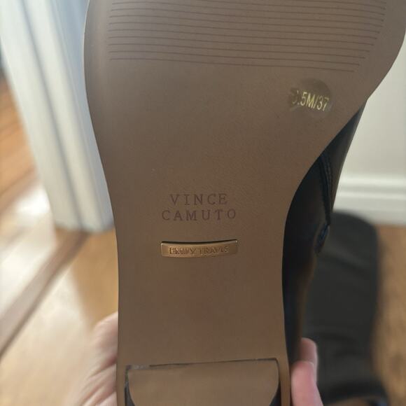 Vince Camuto Black Knee High Boots, Womens Size 6.5 Leather NWOB x Emily Travis - Picture 5 of 5